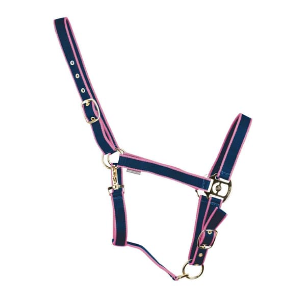HYCONIC Hästgrimma Cob Marinblå/Rosa Navy/Pink Cob