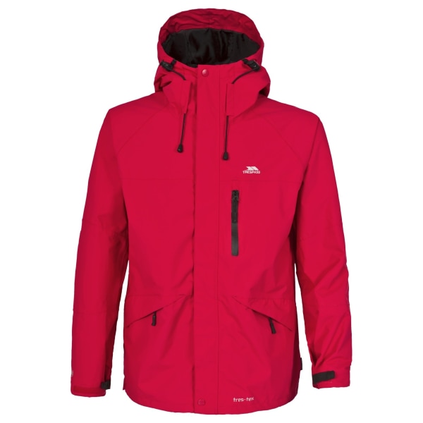 Trespass Mens Corvo Hooded Full Zip Vattentät Jacka/Coat S Re Red S