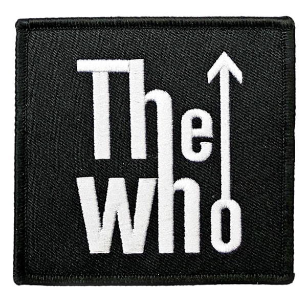 The Who Logo Arrow Strykjärn på lapp En storlek Svart/Vit Black/White One Size
