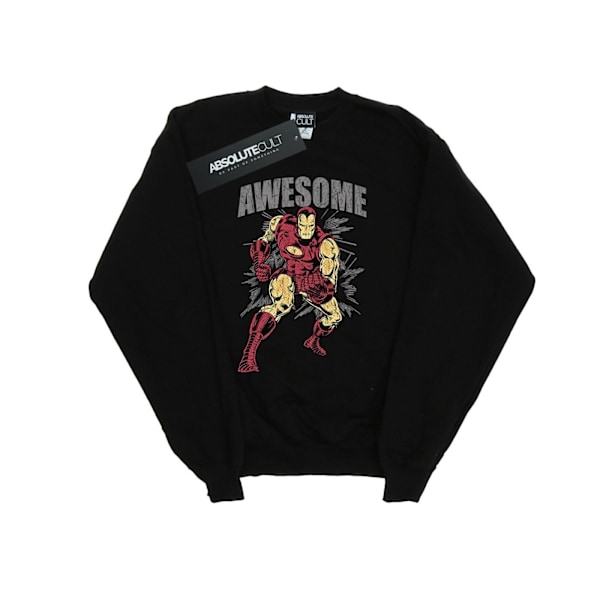 Marvel Womens/Ladies Awesome Iron Man Sweatshirt M Svart Black M