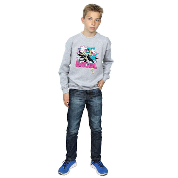 DC Comics Boys Batgirl Leap Sweatshirt 12-13 år Sports Grey Sports Grey 12-13 Years