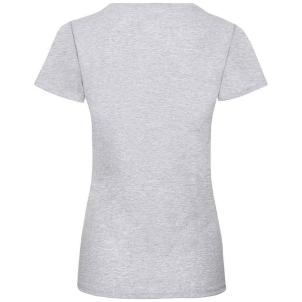 Fruit of the Loom Womens/Ladies Valueweight Heather Lady Fit T- Heather Grey XXL