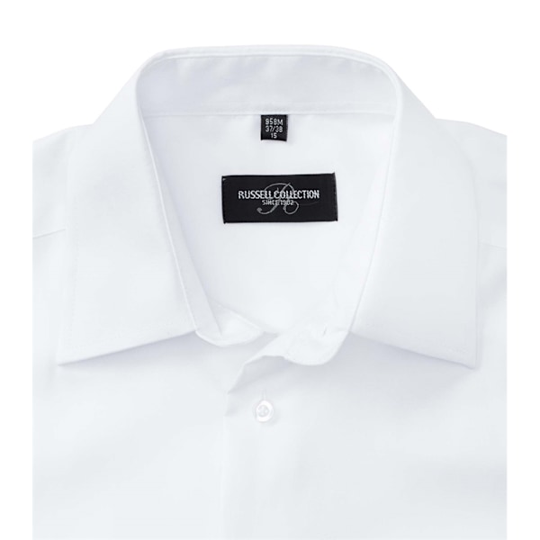 Russell Collection Herr Långärmad Skräddarsydd Ultimate Non-Iron White 15.5inch