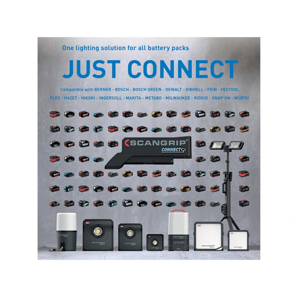 Scangrip Vega 4 Connect Arbetslampa 18v Bare Unit One Size Multi Multi Colour One Size