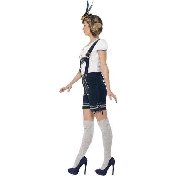 Smiffys Dam/Dam Deluxe Traditionell Bayersk Kostymset M Blue/White M