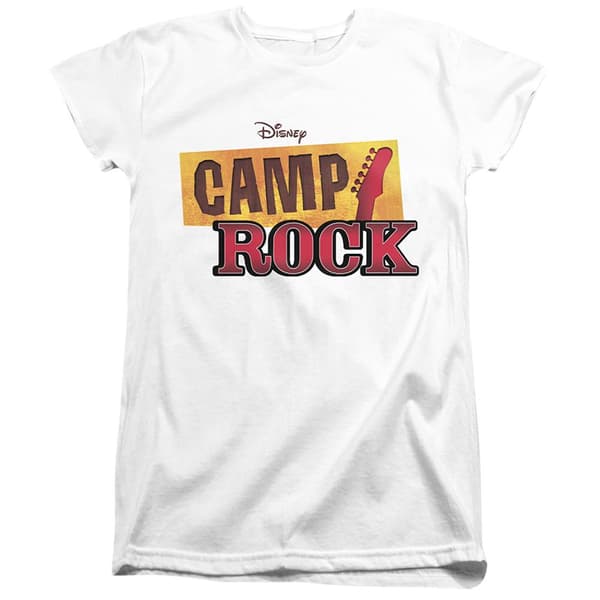 Camp Rock Dam/Dam Klassisk Logotyp T-Shirt S Vit White S