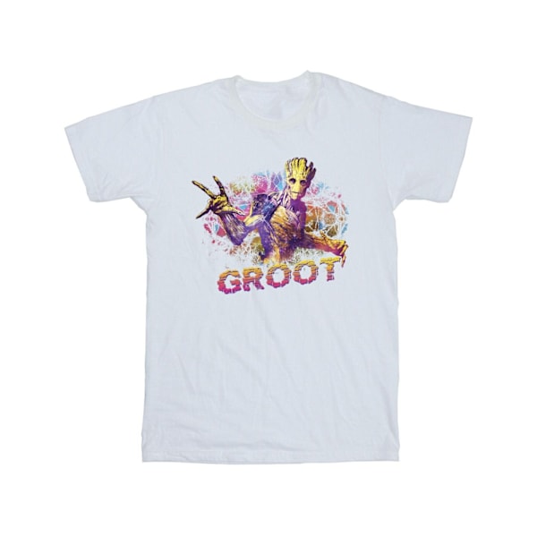 Marvel Boys Guardians Of The Galaxy Abstract Groot T-shirt 12-1 White 12-13 Years