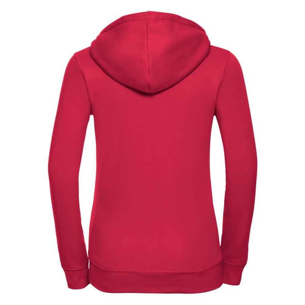 Russell Dam/Damer Authentic Full Zip Hoodie L Klassisk Röd Classic Red L