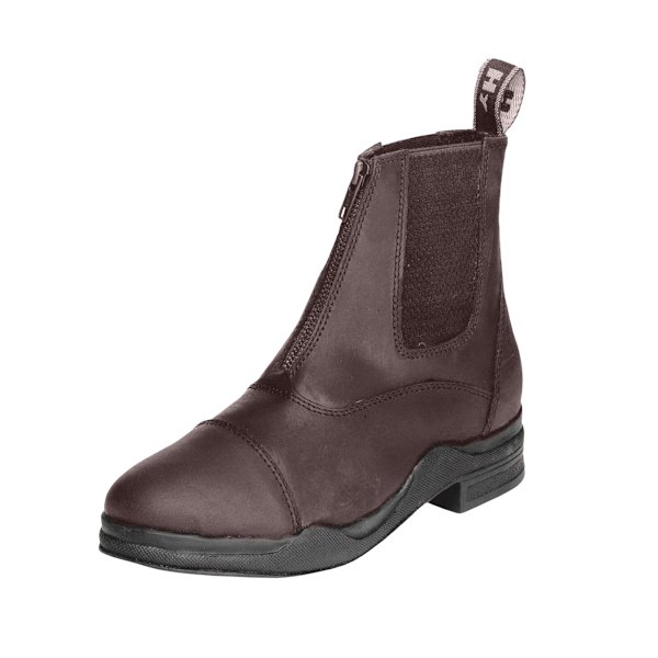 HyLAND Dam/Dam Wax Läder Zip Jodhpur Boot UK 7 Brun Brown UK 7