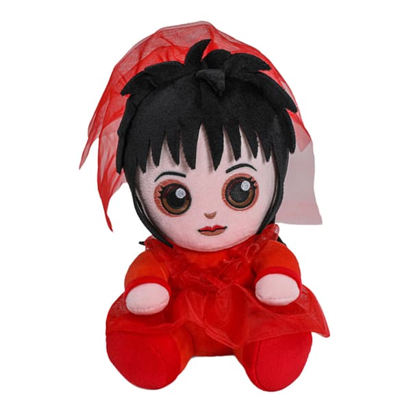 Beetlejuice Phunny Lydia Deetz Bröllopsklänning Plyschleksak One Size Red/Black One Size