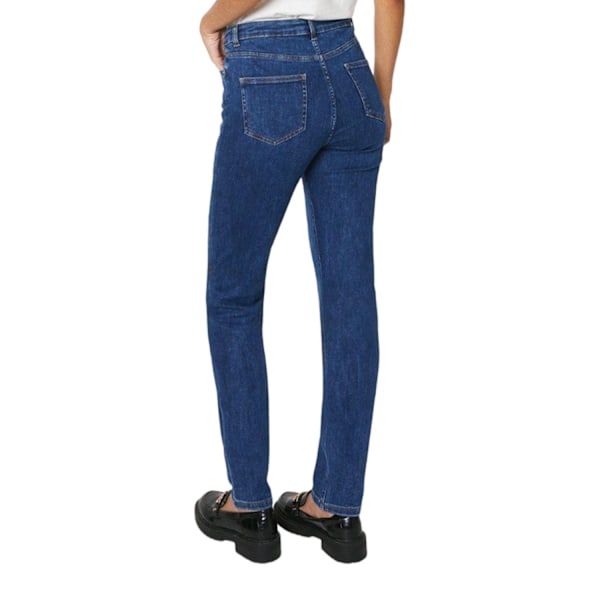 Dorothy Perkins Dam/Kvinnor Comfort Stretch Tall och Slim Jea Mid Wash 16 UK R