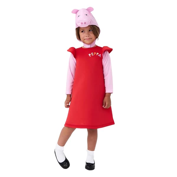 Greta Gris Flickor 3D Kostym 4-6 År Röd/Rosa Red/Pink 4-6 Years