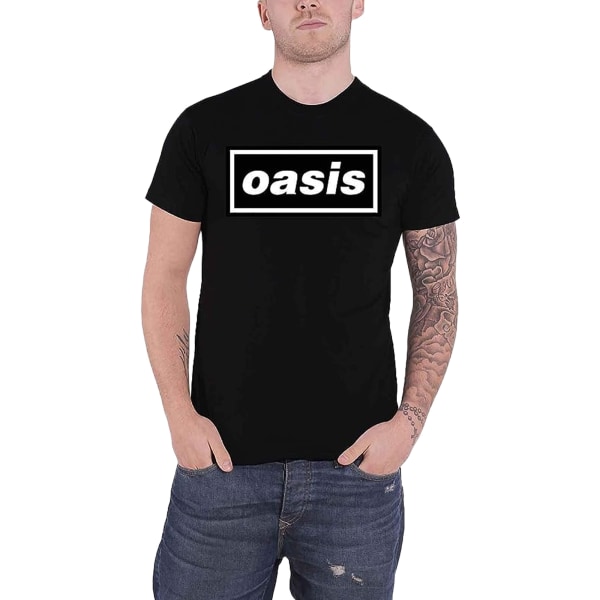 Oasis Unisex Vuxen Decca T-shirt L Svart Black L