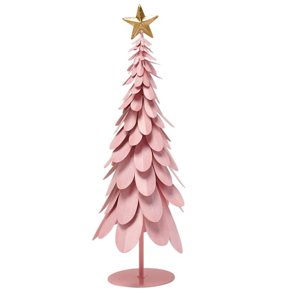 Julgran i metall, rosa - Stor, One Size Pink One Size
