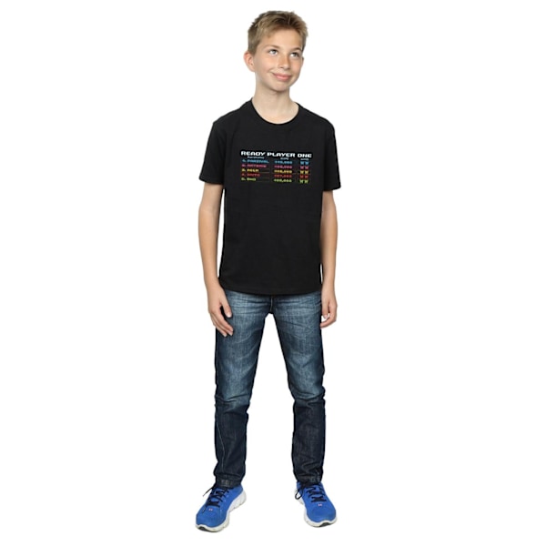 Ready Player One Boys 8-Bit Scoreboard T-Shirt 7-8 år Svart Black 7-8 Years