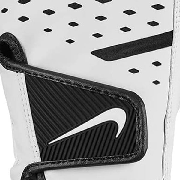 Nike Tech Extreme VII Läder Vänsterhand Golfhandske XL Vit White/Black XL