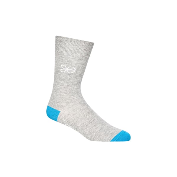 Crosshatch herr Posical Logo Crew Socks (5-pack) One Size Gr Grey/Multicoloured One Size