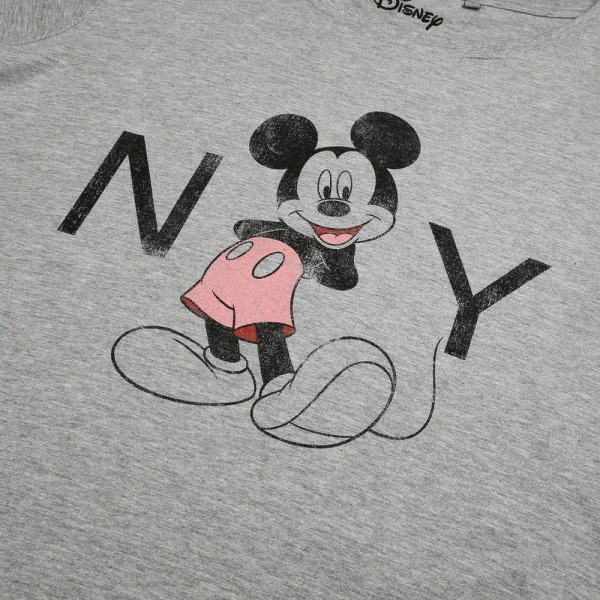 Disney Womens/Ladies Mickey Mouse New York Heather T-Shirt M Sp Sports Grey M