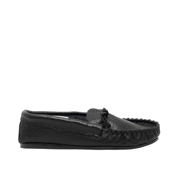 Mokkers herr Gordon Softie läder moccasin tofflor 13 UK svart Black 13 UK