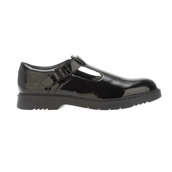 Kickers Flickor Finley Lackläder T-Bar Skor 5 UK Svart Black 5 UK