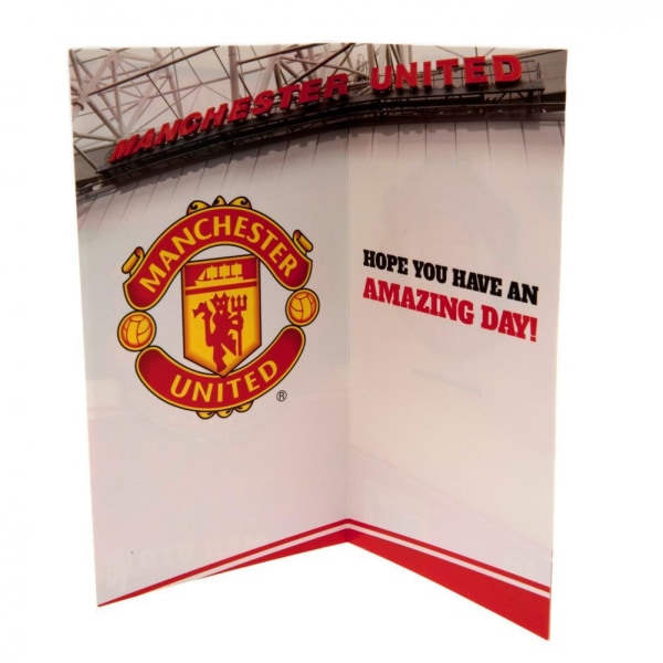 Manchester United FC Stadium Födelsedagskort En one size Flerfärgad Multicolour One Size