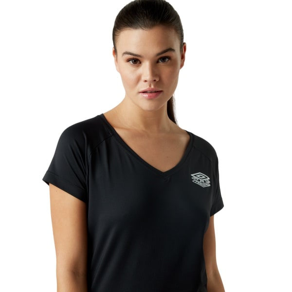 Umbro Dam/Dam PTF Mesh Panel Sports T-Shirt XS Svart Black XS