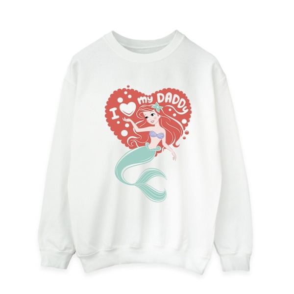 Disney Herr The Little Mermaid Love Daddy Sweatshirt L Vit White L