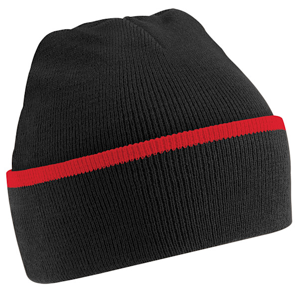 Beechfield Unisex Vuxen Teamwear Mössa One Size Svart/Klassisk Black/Classic Red One Size