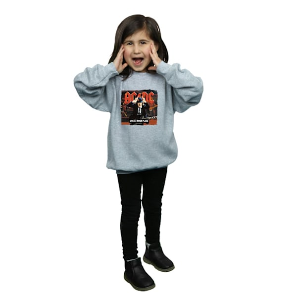 AC/DC Girls Live At River Plate Columbia Records Sweatshirt 12- Sports Grey 12-13 Years