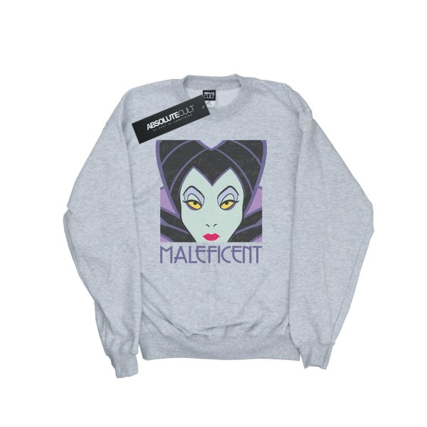 Disney Girls Maleficent Cropped Head Sweatshirt 9-11 år Spor Sports Grey 9-11 Years
