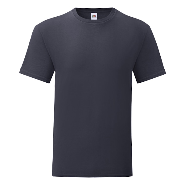 Fruit Of The Loom Iconic T-shirt för män (5-pack) M Deep Navy Deep Navy M