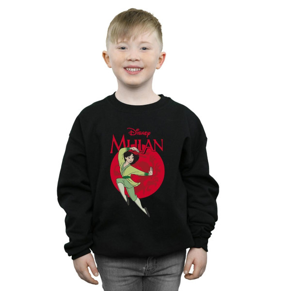 Disney Boys Mulan Dragon Circle Sweatshirt 12-13 år Svart Black 12-13 Years