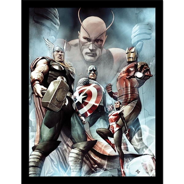 Marvel Avengers Hail Hydra Vol 1 Captain America inramad affisch Multicoloured 40cm x 30cm