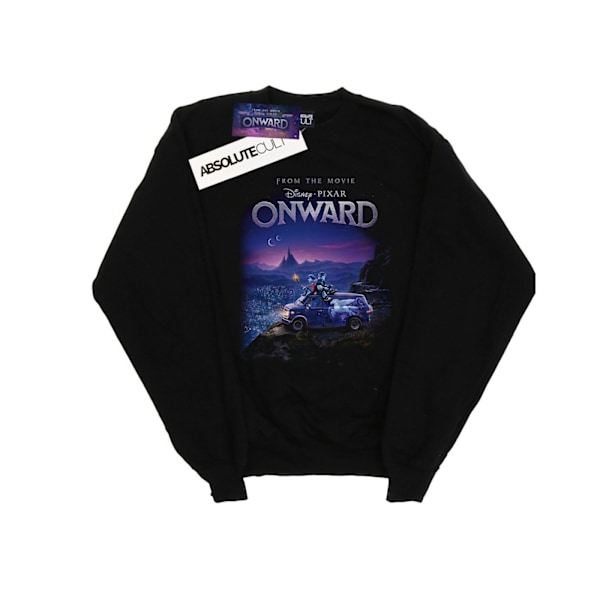 Disney Girls Onward Poster Art Sweatshirt 5-6 år Svart Black 5-6 Years