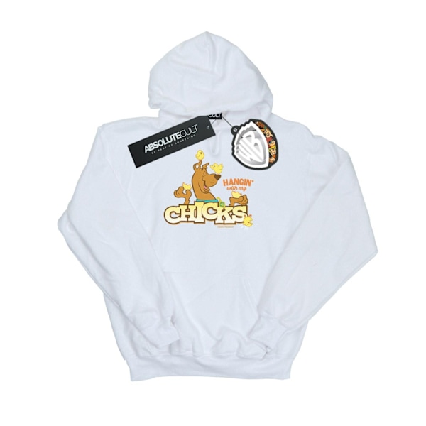 Scooby Doo Dam/Damer Hänger Med Mina Kycklingar Hoodie L Vit White L