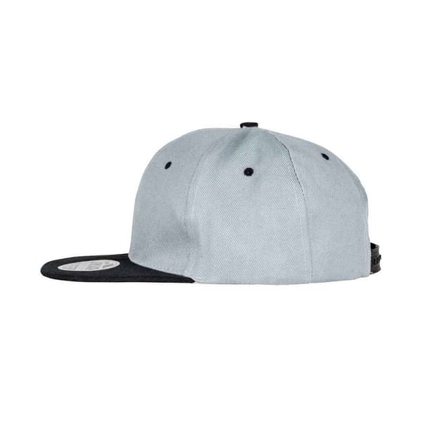 Result Headwear Original Bronx Flat Snapback Keps One Size Heath Heather Grey/Black One Size