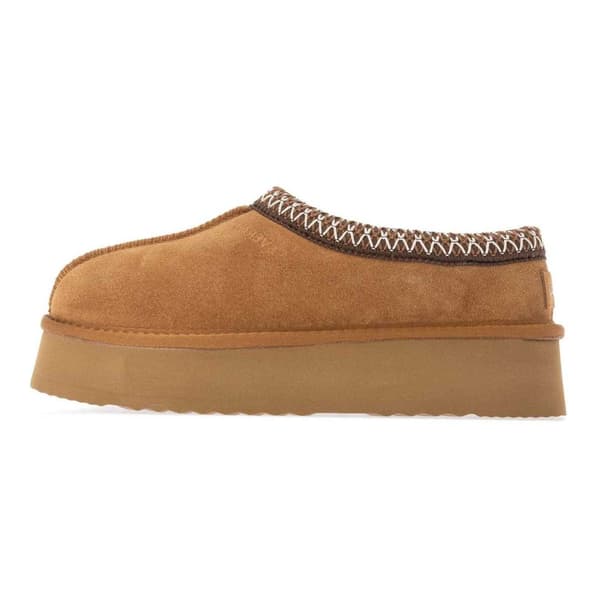 EverAu Dam/Dam Wonga Mocka Plattformstofflor 5 UK Kastanj Chestnut 5 UK