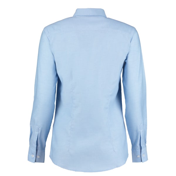 Kustom Kit Dam Workwear Oxford långärmad skjorta 8 ljusblå Light Blue 8