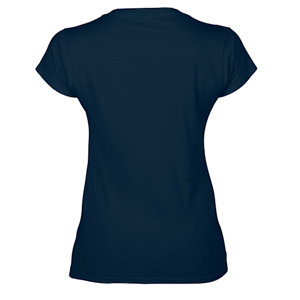 Gildan Dam/Damer Soft Touch V-ringad T-shirt L Marinblå Navy L