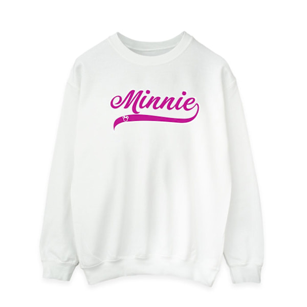 Disney Herr Minnie Mouse Logotyp Sweatshirt L Vit White L