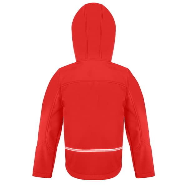 Result Core Barn/Kids TX Performance Hooded Soft Shell Jacka Red/Black 9-10 Years