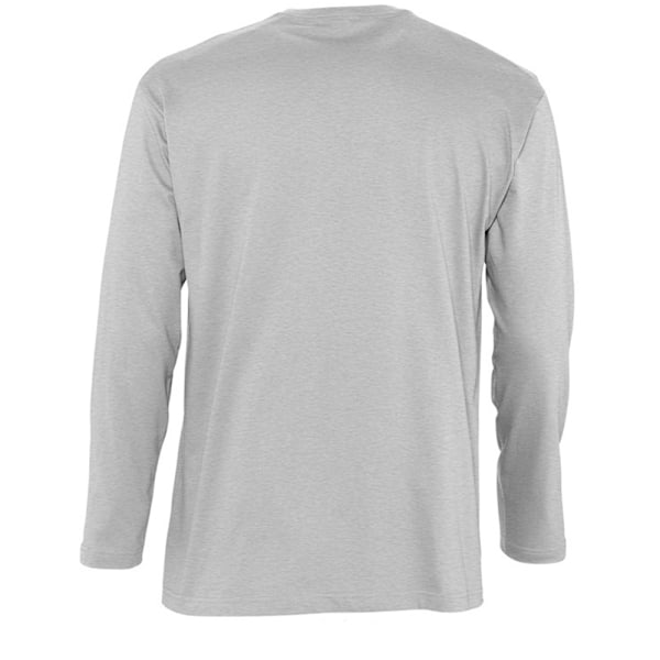 SOLS Herr Monarch Långärmad T-shirt 4XL Gråmelerad Grey Marl 4XL