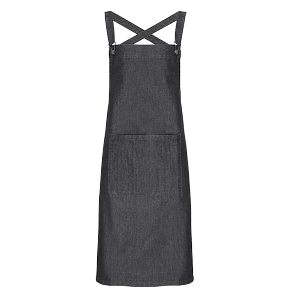 Premier Cross Back Barista Haklappsförkläde One Size Svart Denim Black Denim One Size