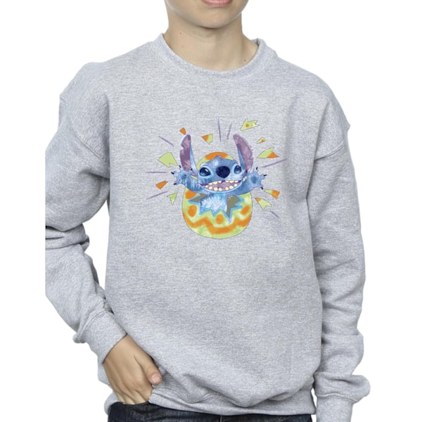 Disney Boys Lilo & Stitch Cracking Egg Sweatshirt 3-4 år Spo Sports Grey 3-4 Years