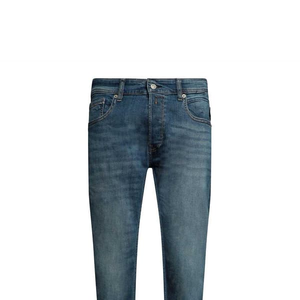 Replay Herr Grover Raka Jeans 34R Mellanblå Medium Blue 34R