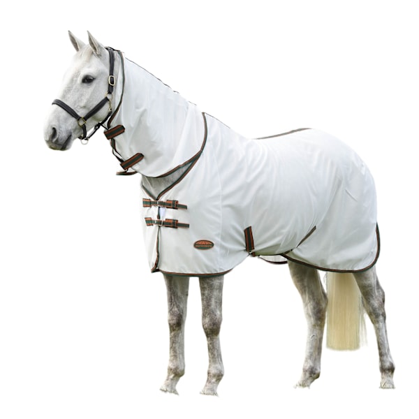 Weatherbeeta Comfitec Tyro Combo Hals Flugtäcke Häst 4´ Vit/Gr White/Green/Burnt Orange 4´