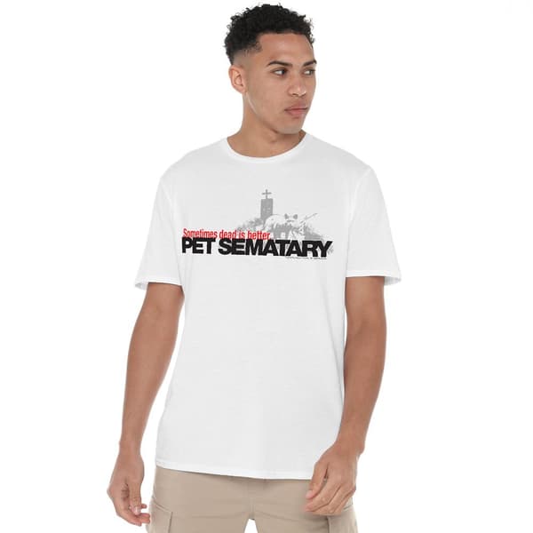 Pet Sematary Herr Logotyp T-Shirt S Vit White S