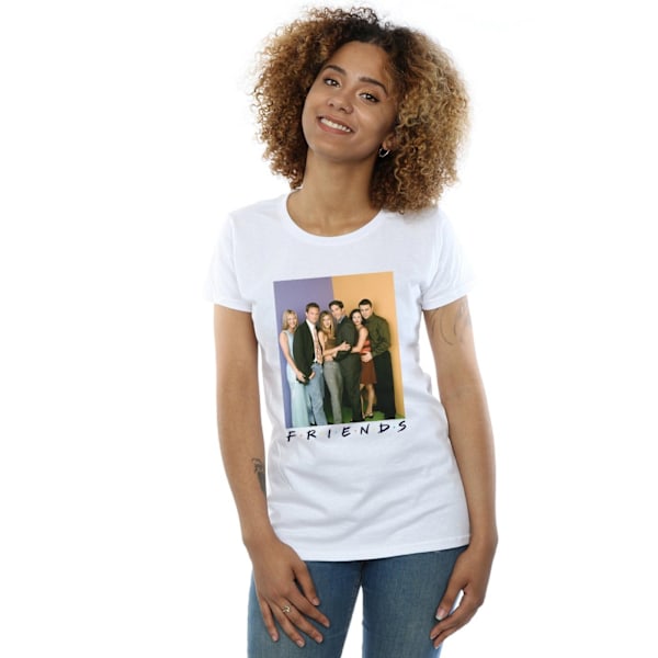 Friends Dam/Damer Gruppfoto Bomull T-shirt XL Vit White XL