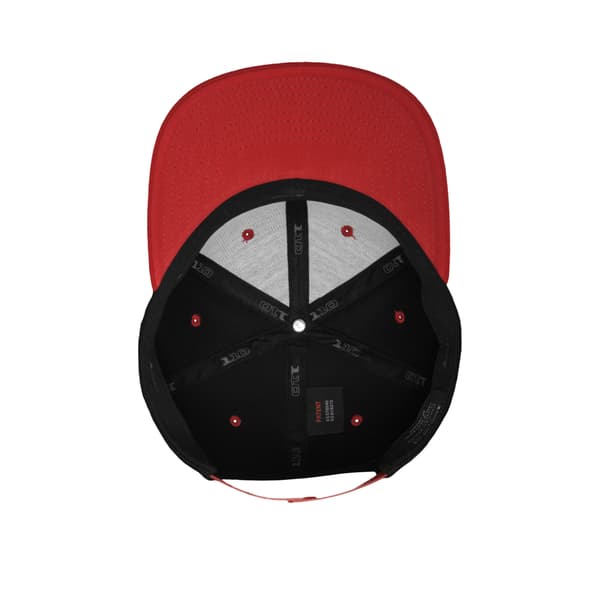 Yupoong Flexfit Unisex 110 Plain Fitted Snapback Cap En storlek B Black/Red One size