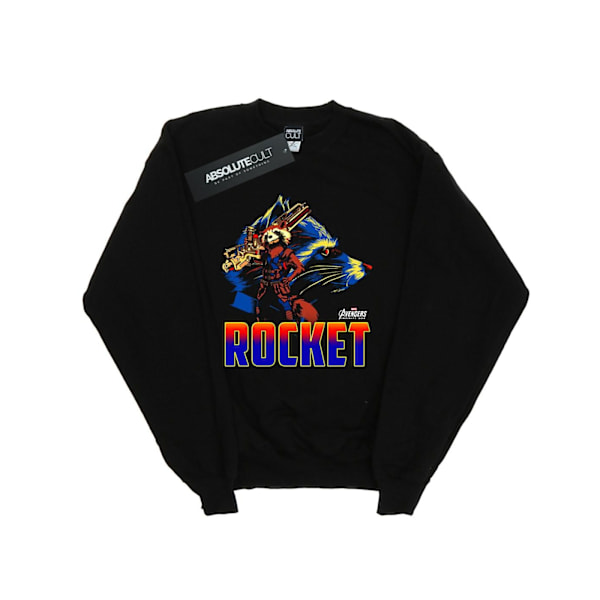 Marvel Dam/Kvinnor Avengers Infinity War Rocket Karaktär Sweatshirt Black XXL